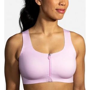 BROOKS Dare Zip Front DriLayer Sports Bra 34 C/D